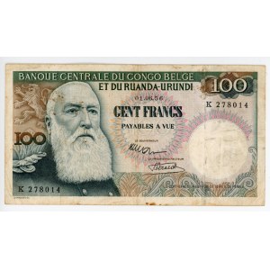 Belgian Congo 100 Francs 1956