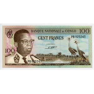 Congo Democratic Republic 100 Francs 1964