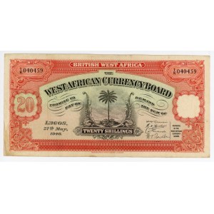 British West Africa 20 Shillings 1948