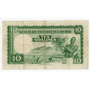 British West Africa 10 Shillings 1953