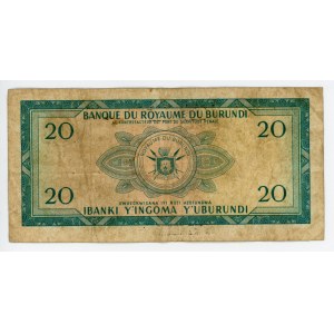 Burundi 20 Francs 1966