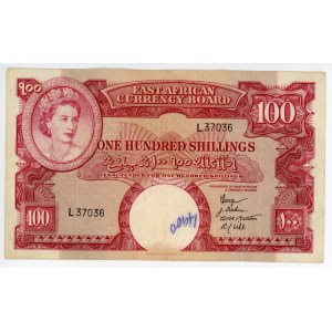 East Africa 100 Shillings 1958 - 1960 (ND)