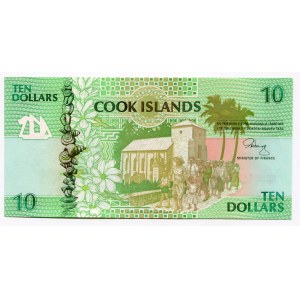 Cook Islands 10 Dollars 1992 (ND)