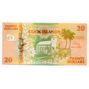 Cook Islands 20 Dollars 1992 (ND)
