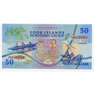 Cook Islands 50 Dollars 1992 (ND)