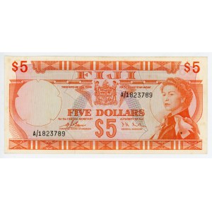 Fiji 5 Dollars 1974 (ND)