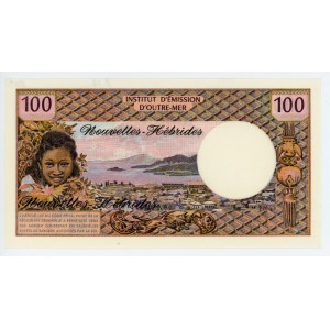 New Hebrides 100 Francs 1972