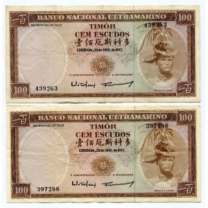 Timor 2 x 100 Escudos 1963