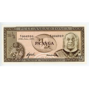 Tonga 1/2 Pa'anga 1975