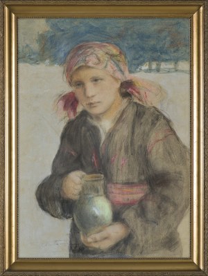 Teodor Axentowicz, DZIEWCZYNA Z DZBANEM, 1936