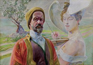 Jacek Malczewski, AUTOPORTRET Z MEDUZĄ, 1922