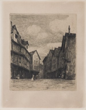 Józef Pankiewicz, CHARTRES – PLACE DE LA POISSONNERIE, około 1903