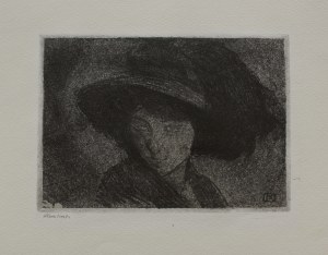 Alfons Karpiński, Portret kobiety w kapeluszu