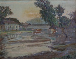 Ignacy Pieńkowski, Pejzaż z rzeką