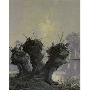 Jos De Wil, Landscape with Willows