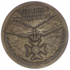 Medal, Generał Władysław Sikorski, 80mm, 1981