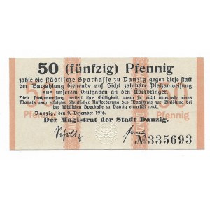Wolne Miasto Gdańsk, 50 fenigów 1916