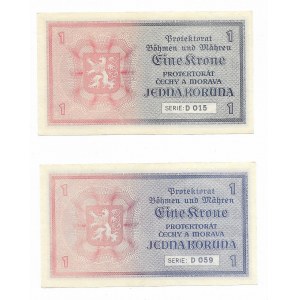 Protektorat Czech i Moraw, 1 Korona 1940 - 2 sztuki