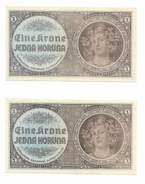 Protektorat Czech i Moraw, 1 Korona 1940 - 2 sztuki
