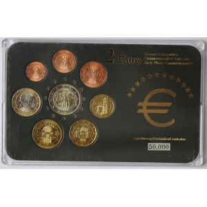 Austria, zestaw monet Euro - różne lata