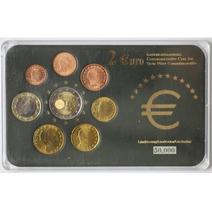 Luksemburg, zestaw monet Euro - różne lata