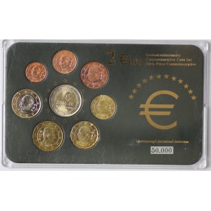 Belgia, zestaw monet Euro - różne lata