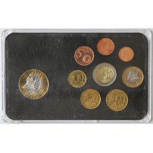 Estonia, zestaw monet Euro - różne lata