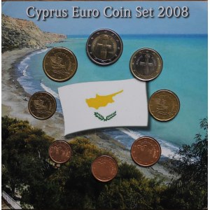 Cypr, zetawy monet Euro - 2008