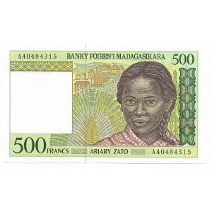 Madagaskar, 500 Franków
