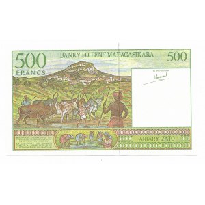 Madagaskar, 500 Franków