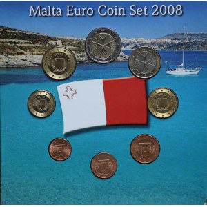 Malta, zetaw monet Euro - 2008