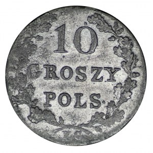 10 groszy 1831 KG, Warszawa, łapy Orła zgięte