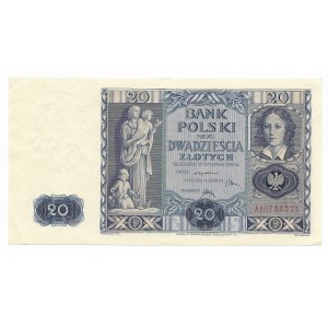 20 złotych 1936, seria AK