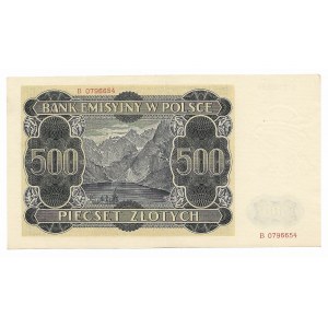 500 złotych 1.03.1940, seria B,