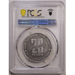 20 marek 1943, Łódź, aluminium - bardzo rzadkie i ładnie zachowane - PCGS XF