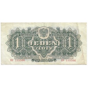 1 złoty 1944, w klauzuli OBOWIĄZKOWYM, seria BY