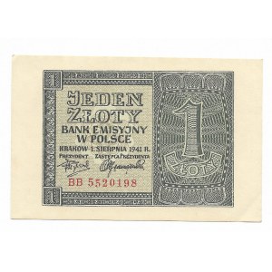 1 złoty 1.08.1941, seria BB