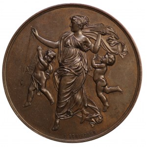 Wystawa Przemysłu Budowlanego we Lwowie, medal autorstwa A. Schindlera 1892 - piękny i rzadki w takim stanie