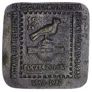 Medal Wystawa Filatelistyczna 35 Rocznica Wyzwolenia Zielona Góra 1980r.