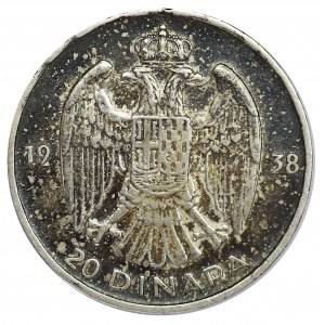 Jugosławia, 20 dinara 1938