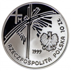 10 złotych Jan Paweł II - Papież pielgrzym 1999