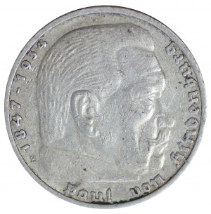 Niemcy, 5 Reichsmark , 1936 E