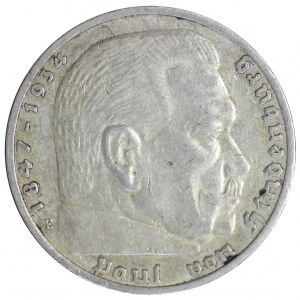 Niemcy, 5 Reichsmark , 1935 E