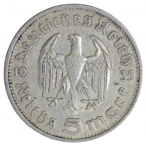 Niemcy, 5 Reichsmark , 1935 E