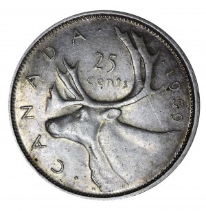 Kanada, 25 centów 1959