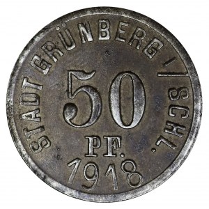 Grunberg (Zielona Góra) - 50 fenigów 1918