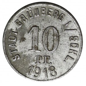 Grunberg (Zielona Góra) - 10 Pfennig 1918
