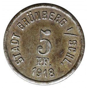 Grunberg (Zielona Góra) - 5 fenigów 1918