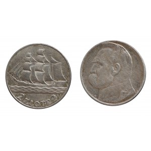 Zestaw, 2 x 2 złote 1934/1936