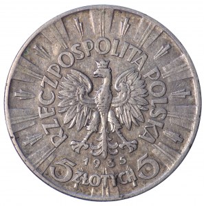 5 złotych 1935 - Piłsudski